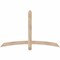 Ekena Millwork Bellingham Smooth Timber Gable Bracket, Douglas Fir, 60"W x 38"H x 1 1/2"D x 3 1/2"F, 15/12 Pitch GBW060X38X0204BEL00SDF - alternate 1
